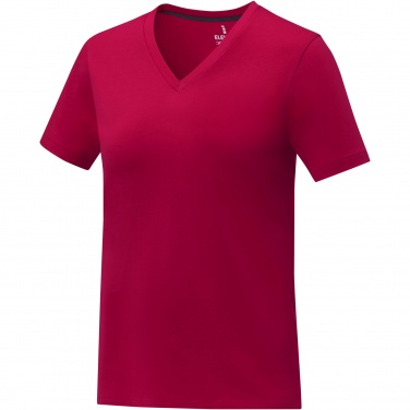 Logo trade advertising products picture of: Somoto short sleeve women's V-neck t-shirt 